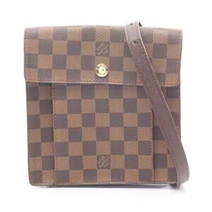 LOUIS VUITTON Authentic Brown Damier Leather Shoulder Bag